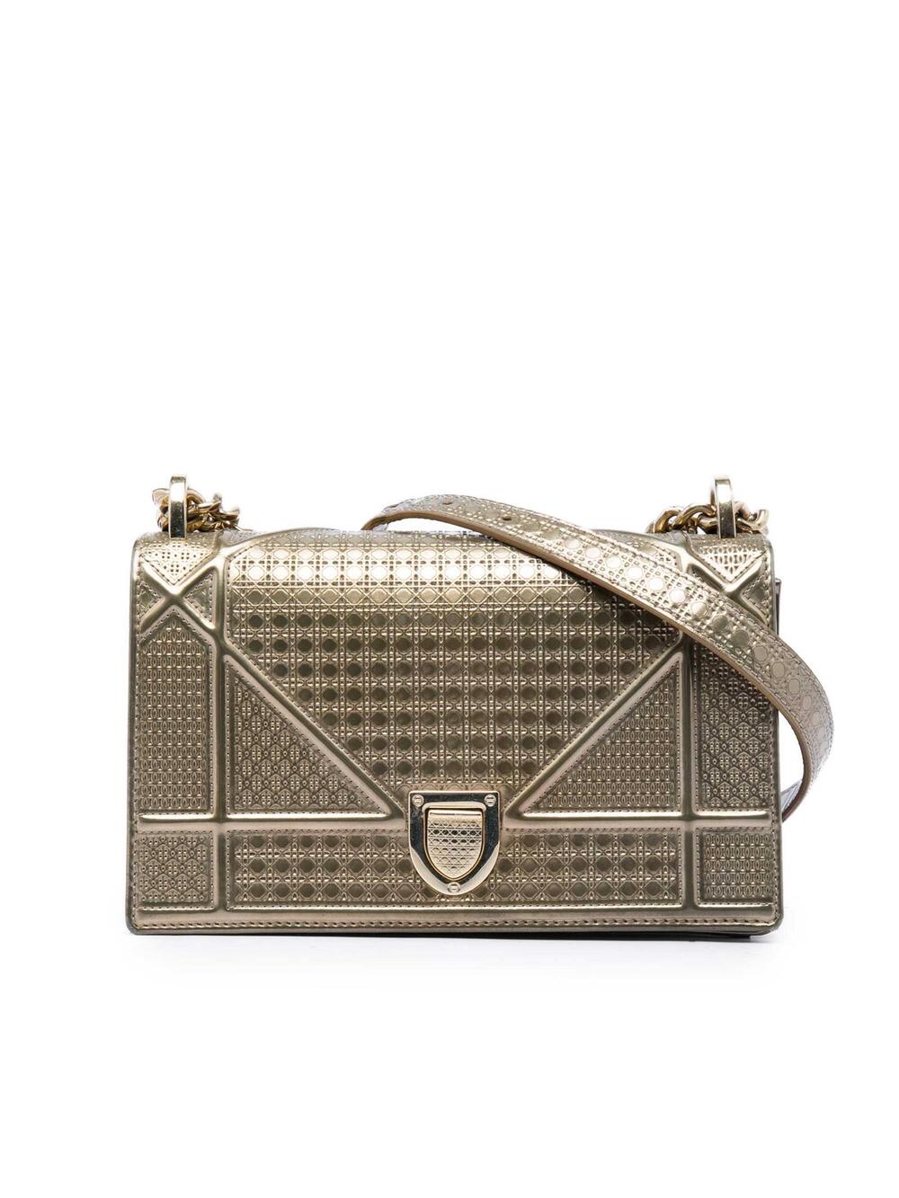 Dior Small Metallic Patent Microcannage #357566D10B